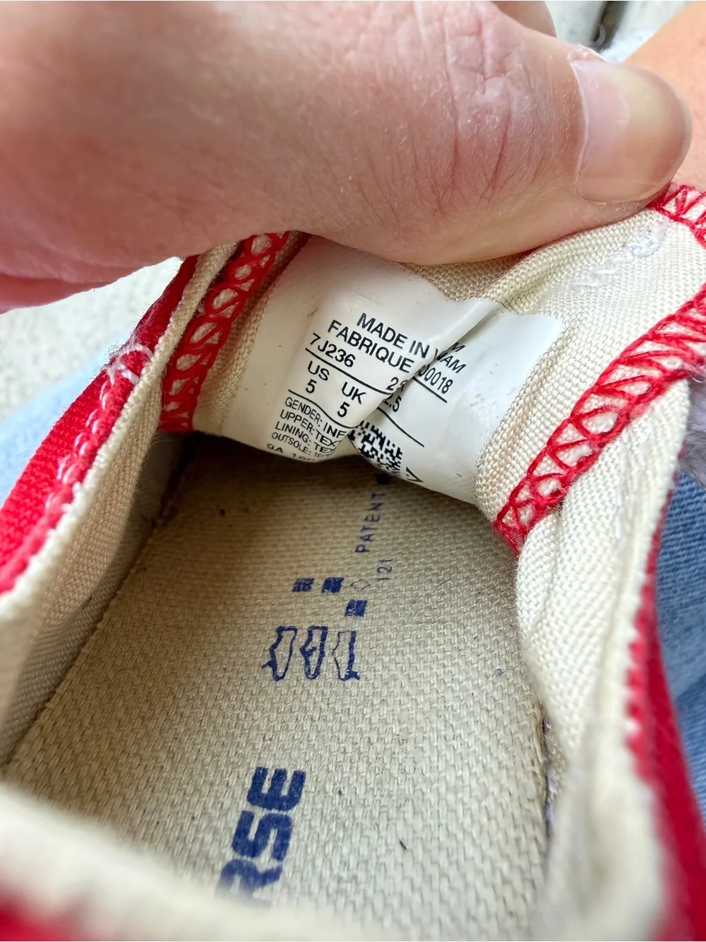 Converse Kids Red Low-Top Canvas Sneakers with White Laces